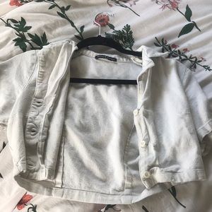 Brandy Melville button up cropped